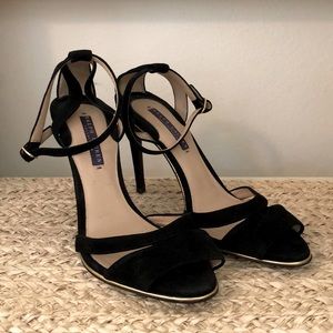 RL Collection black suede heels